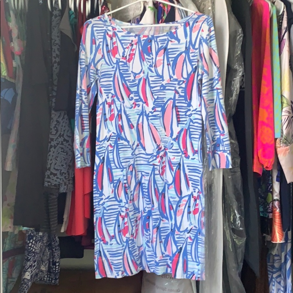 Lilly Pulitzer red right returning dress